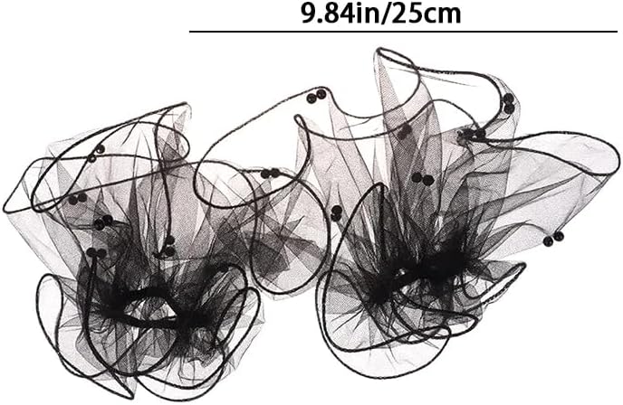 RUSTAMM pearl Lace Mesh hand Sleeves Cuffs Elastic Bracelet Elegant Party Bride Wedding Women Girls Gloves Accessories - Image 4